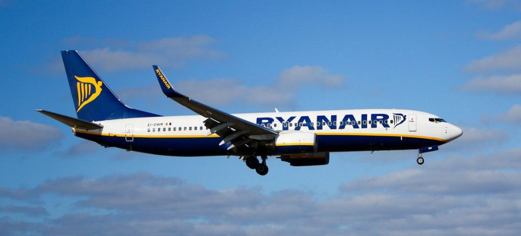 Ryanair vliegtuig